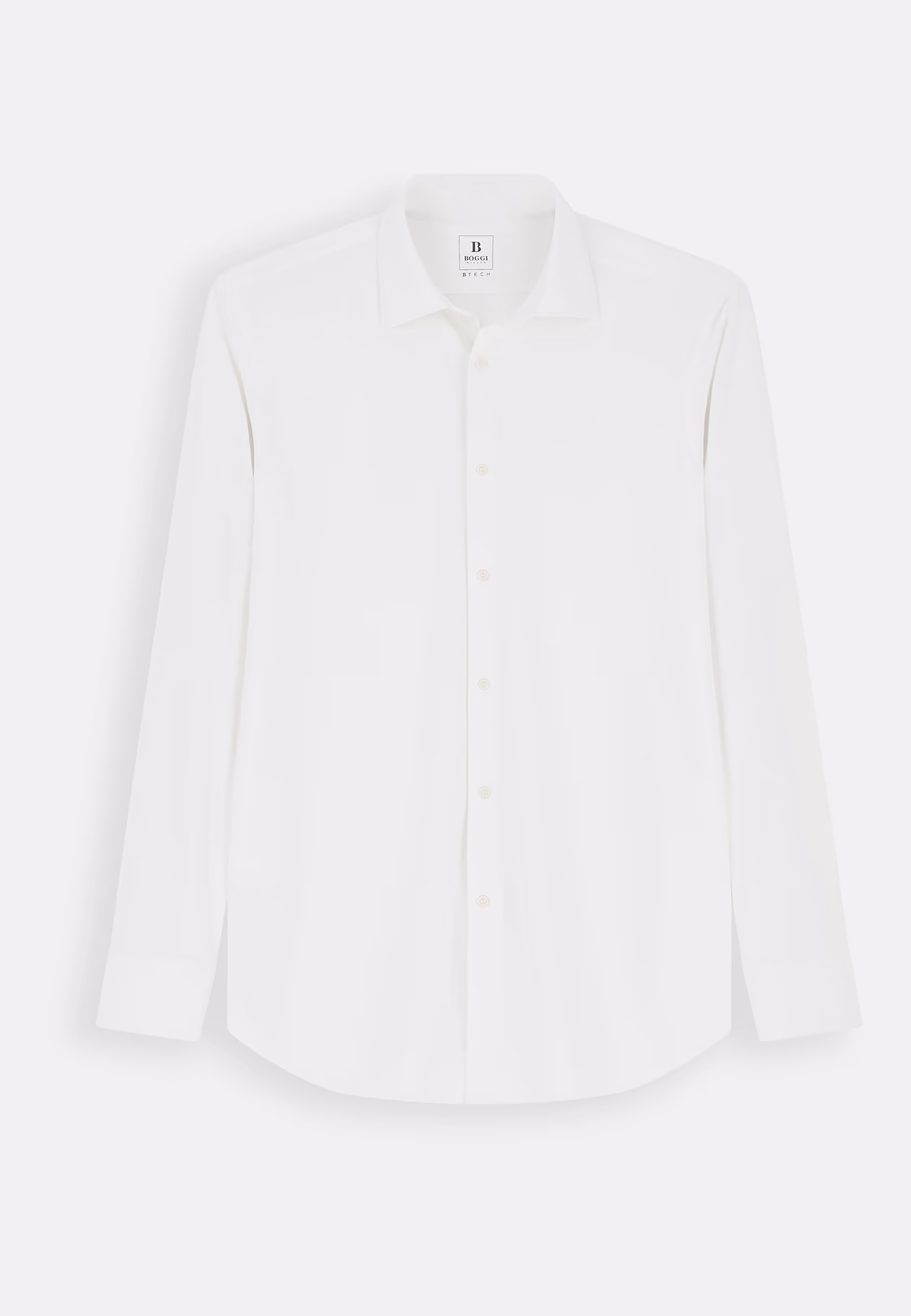 Boggi Milano B-Tech stretch nylon shirt, white